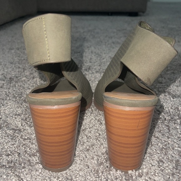 Olive Block Booties - Picture 2 of 3